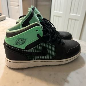 Air Jordan 1 Retro '89 Green Glow Black NIKE US 4.5Y